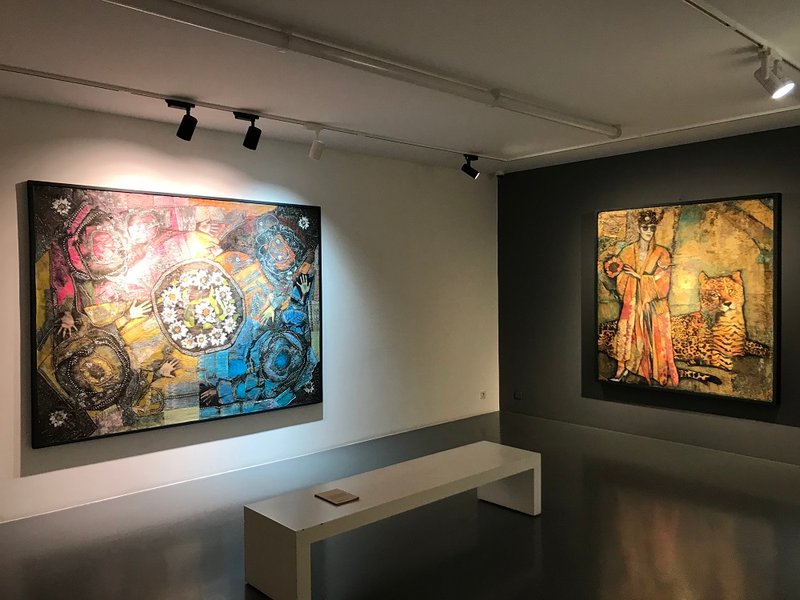 نمایشگاه نقاشی، نمای چیدمان