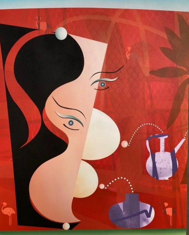 Hoda Kashiha, Spread Your Soul on the Vermilion Soil, 2023
