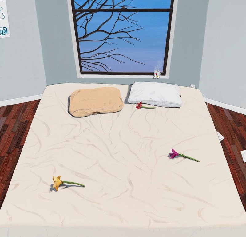 Azadeh Nia, Flowers in Bed, 2023