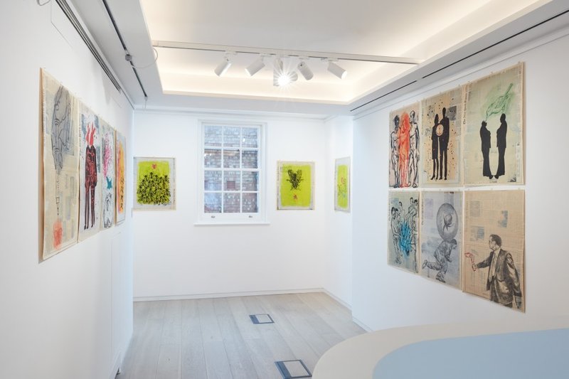 The New York Times Drawings 1996 - 1998, installation view