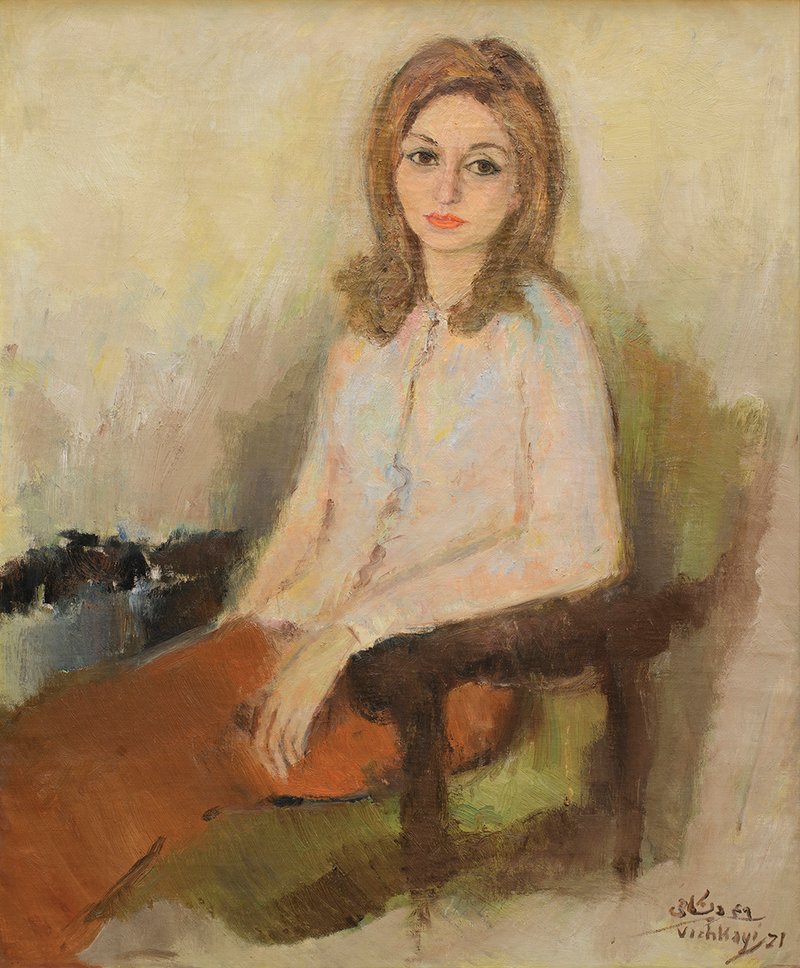 Mehdi Vishkaei, Portrait of Pari, 1971