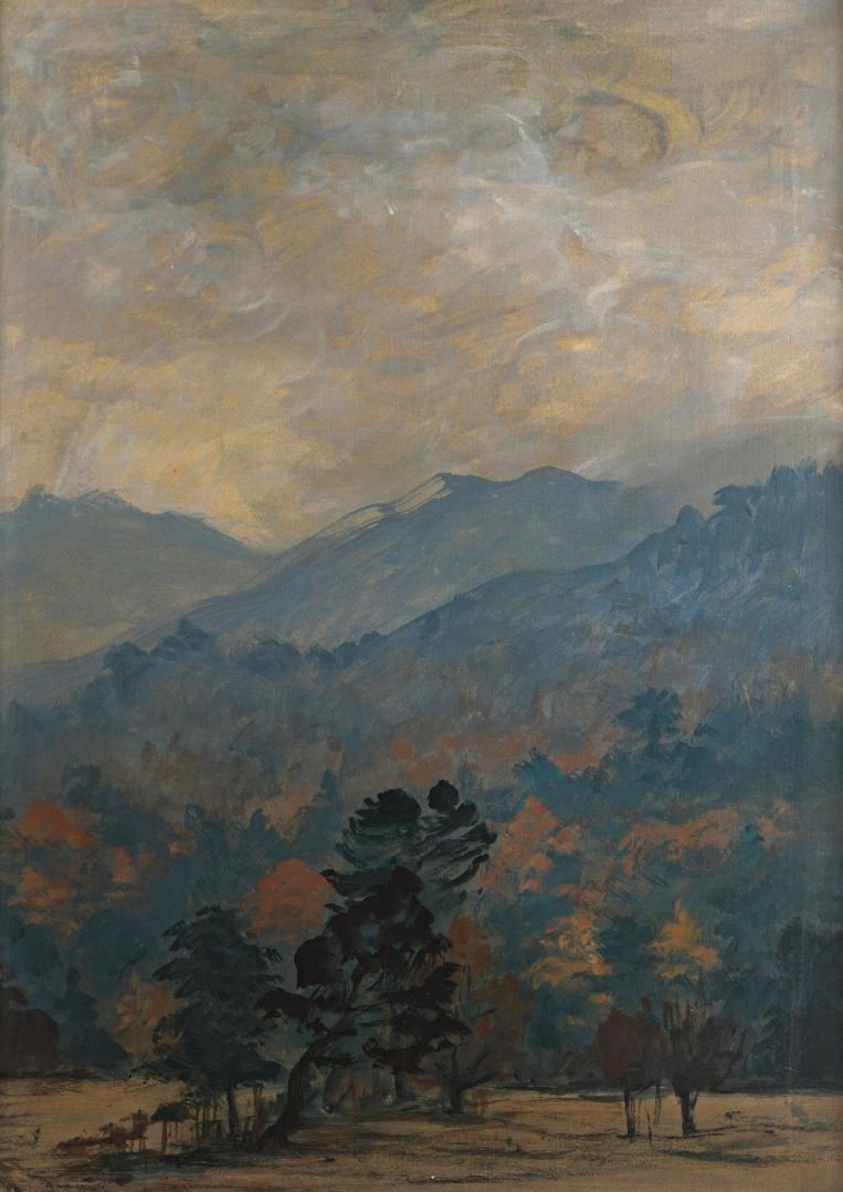 Nasser Assar, Mountain Landscape, 1975