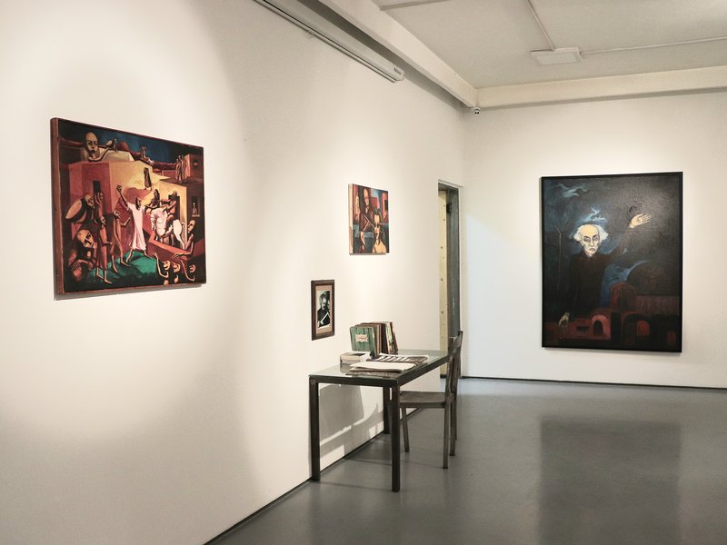 Painter Gentlemen, in the Poet's House, installation view