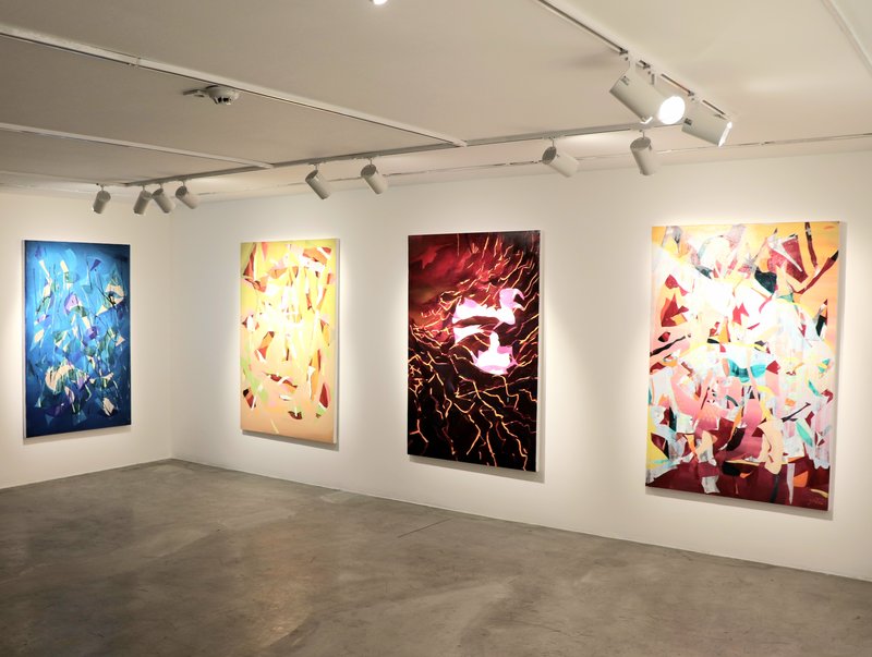 The Sun Kept Setting, installation view