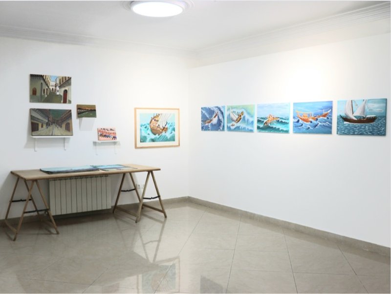 Nakhoda Abdolrasoul Gharibi's Artworks، نمای چیدمان.