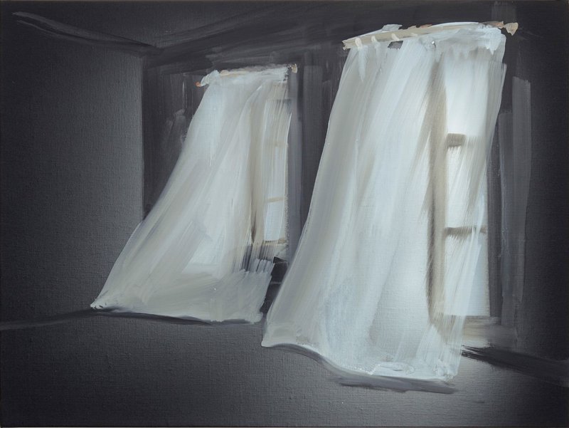 Tala Madani, Curtains, 2019