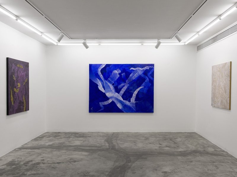 Coloured Waves, installation view