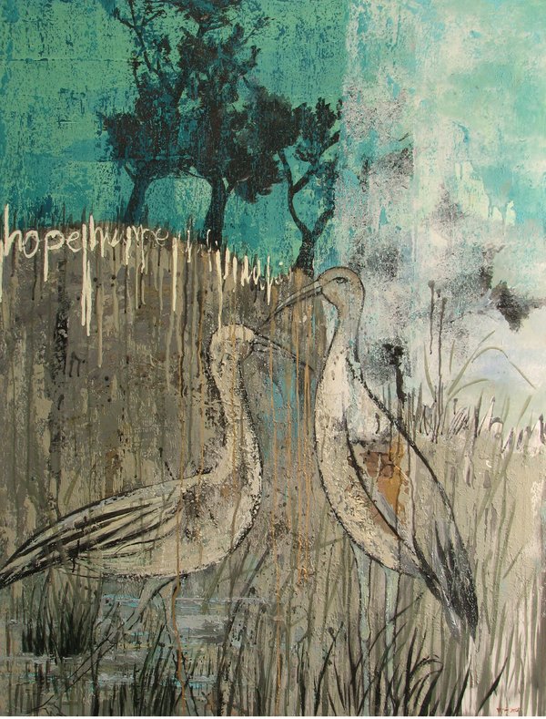 Katayoun Moghadam, cranes-and-Hope-to-Live, 2018