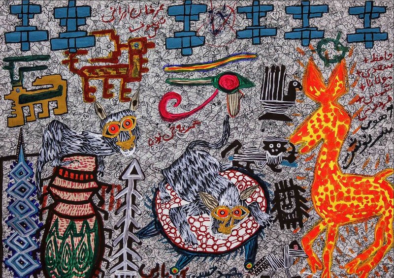 Mohammad Ariyaei, Deer and Flame, 2020