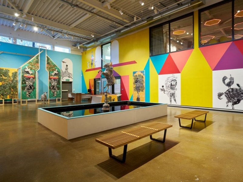 Playing In Wonderland, installation view