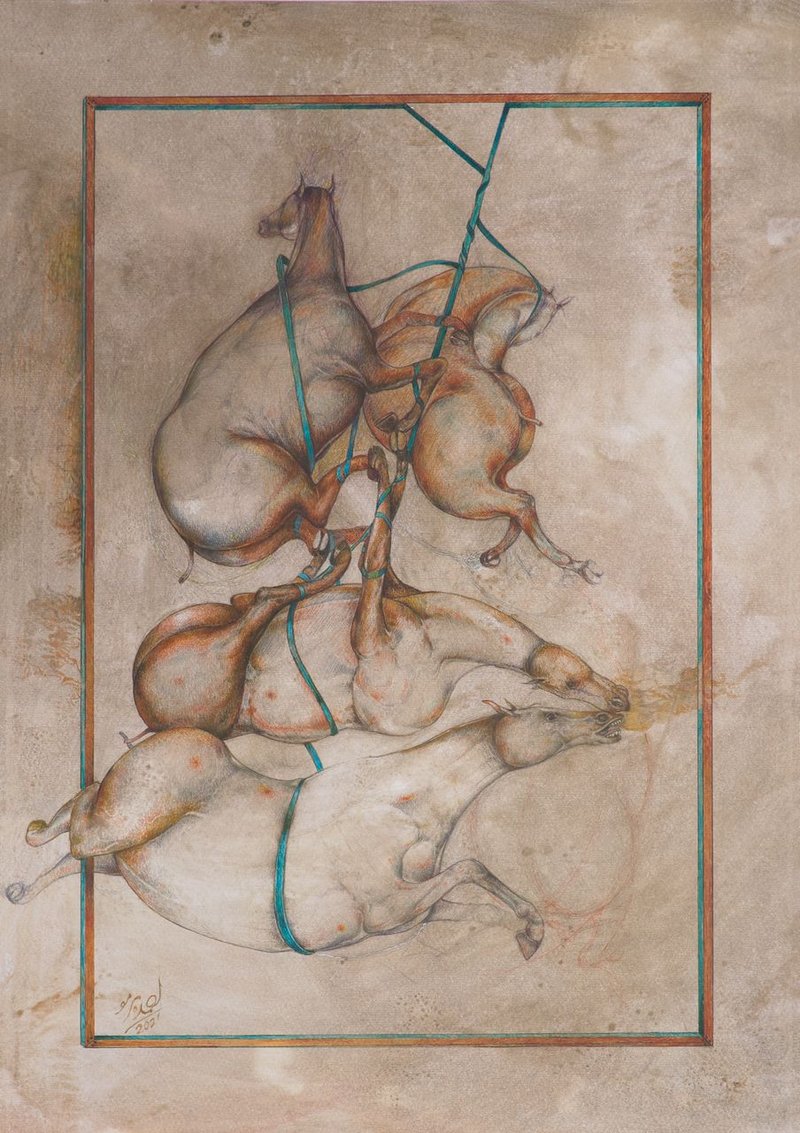Ahmad Parmoo, Untitled, 2021