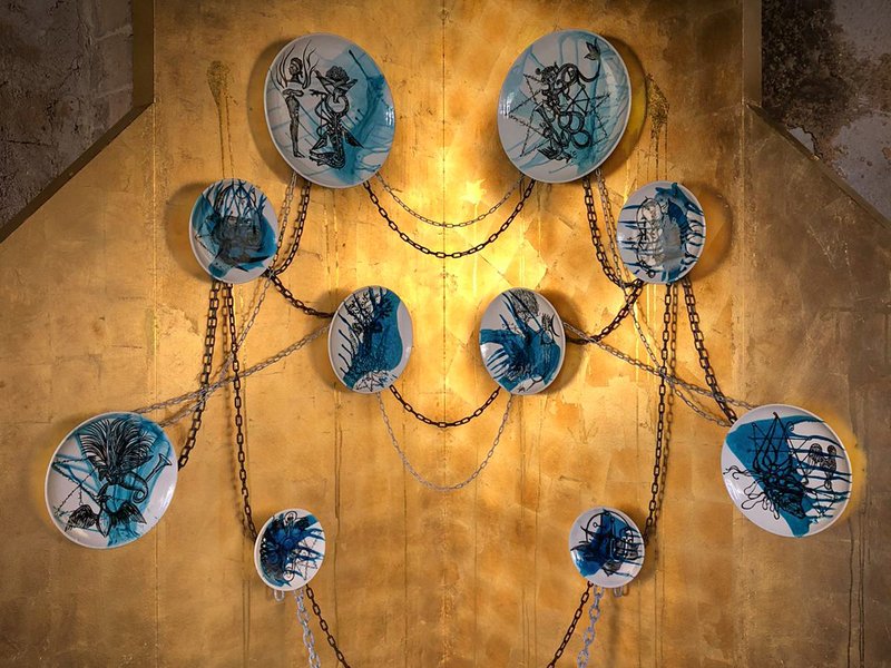 East and West, installation view