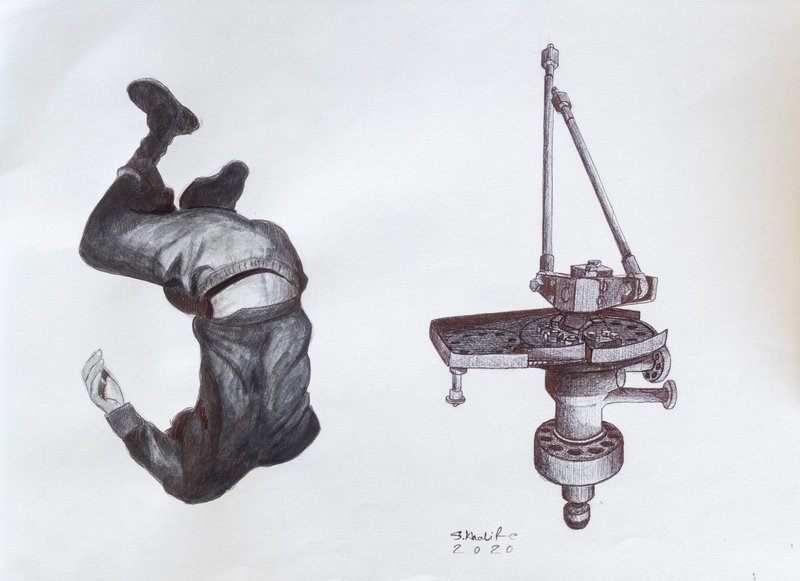 Sadegh Khalife, Black Trace 11, 2020