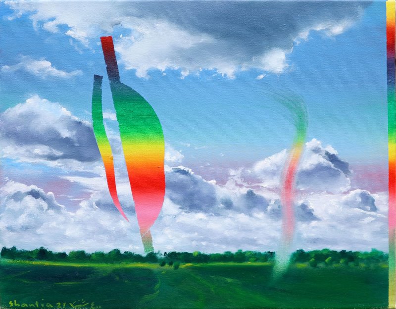Shantia Zakerameli, To Tie the Rainbow, 2021