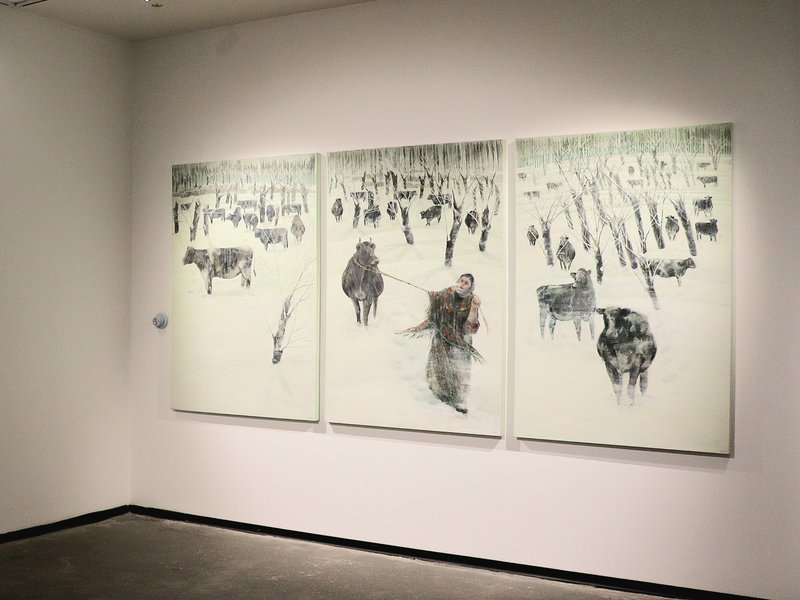 White, installation view