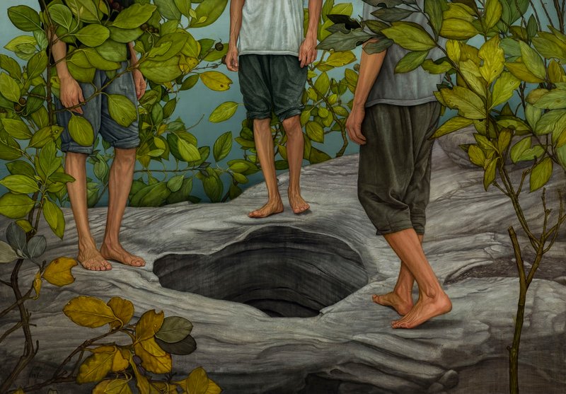 Morteza Pourhosseini, Three Magi Under a Boswellia Tree, 2021