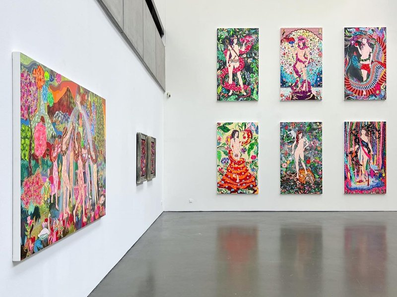 The inescapable intertwining, installation view