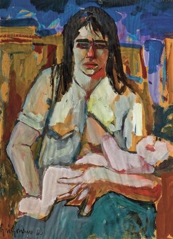 Marcos Grigorian, The Artist's Wife and Daughter, 0