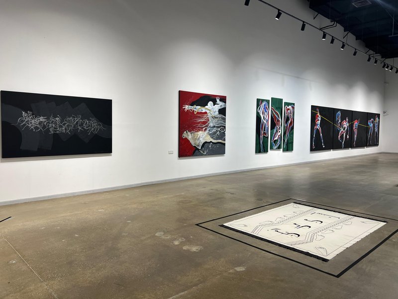 Installation view.