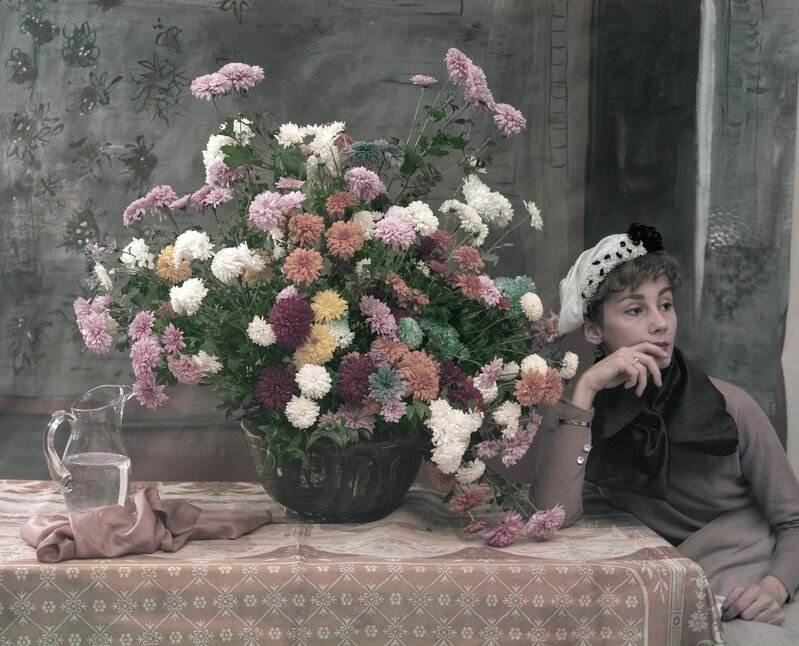 Tony Vaccaro, After Degas: Woman and Flowers, New York City 1960, 1960