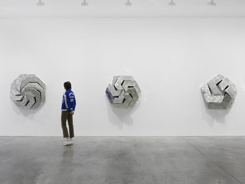 Monir Shahroudy Farmanfarmaian: Mirror-Works & Drawings (2004–2016), installation view