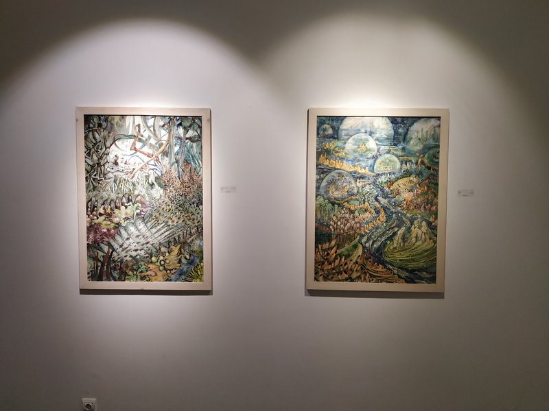 دوئت با پارتیتور رنگی، نمای چیدمان