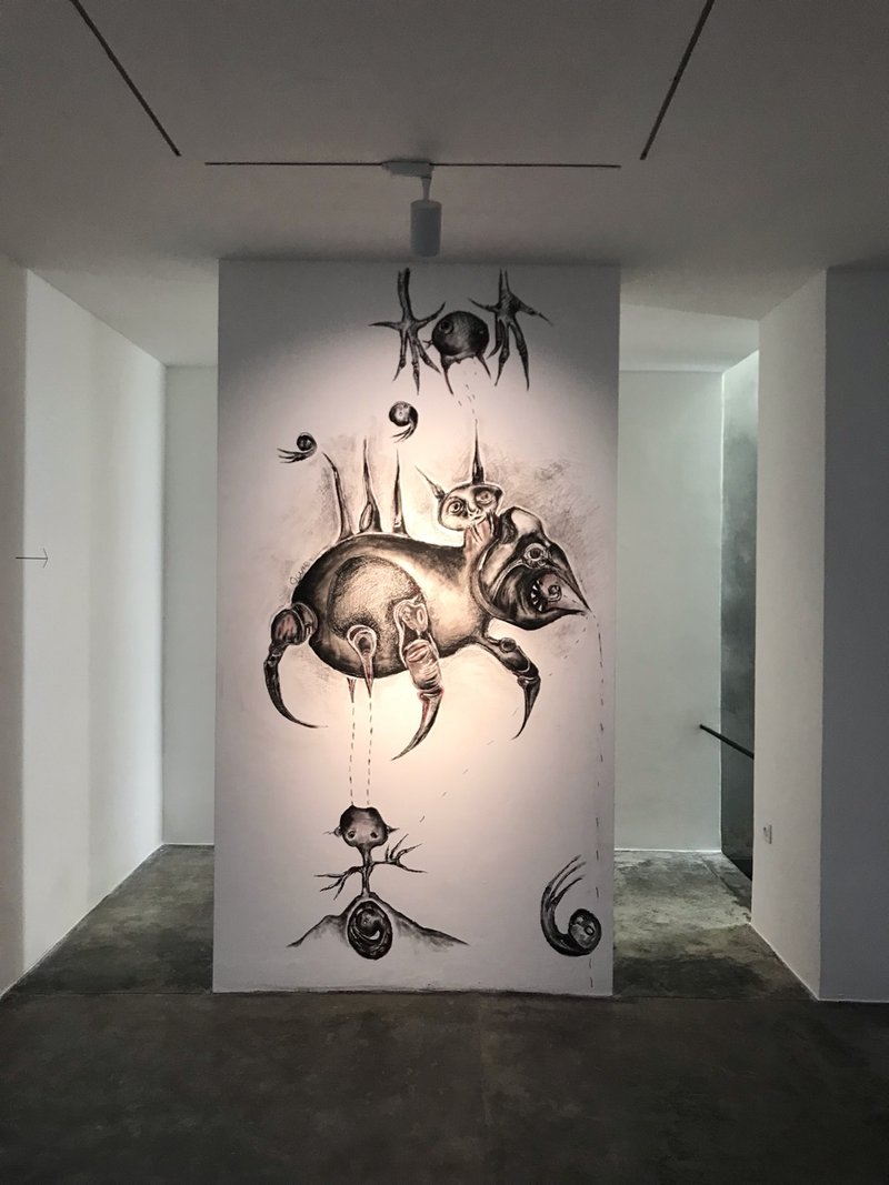 The Solitude That Entwist Inferno for Blessing Monsters, installation view