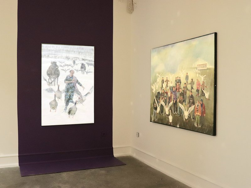 White, installation view