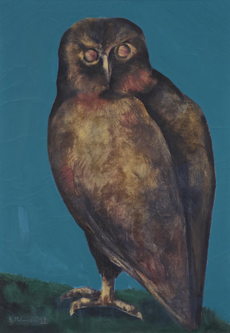 Bahman Mohassess, Untitled(Owl), 1987