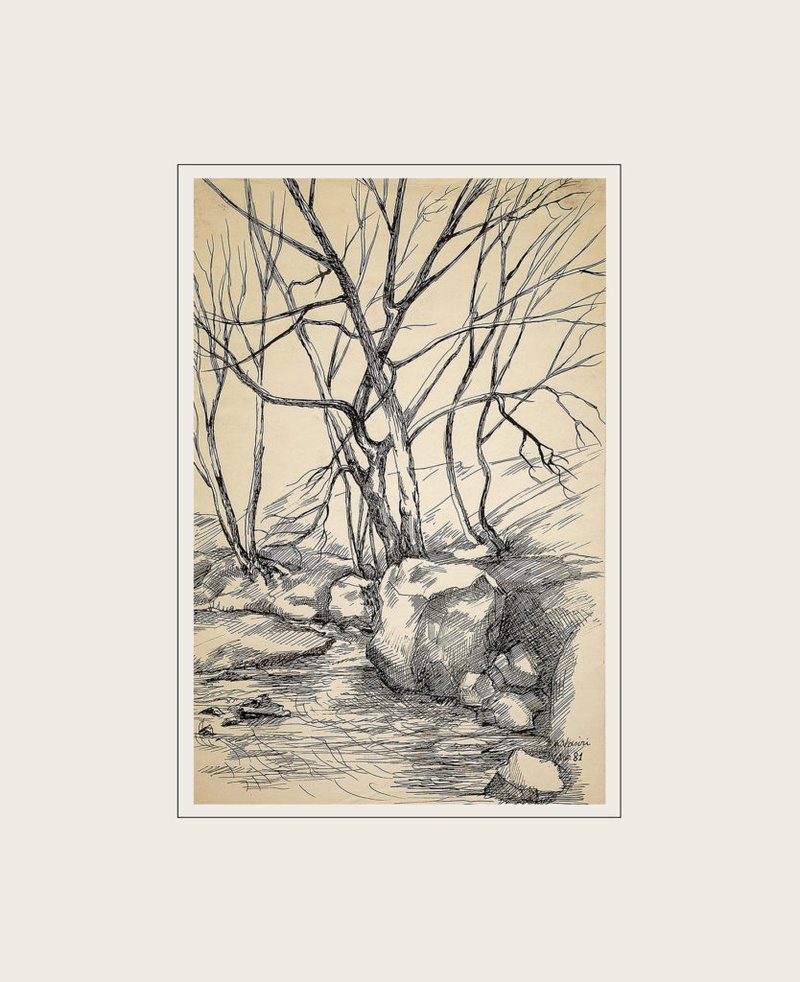 Mohsen Vaziri Moghaddam, Iranian Landscape, 1981