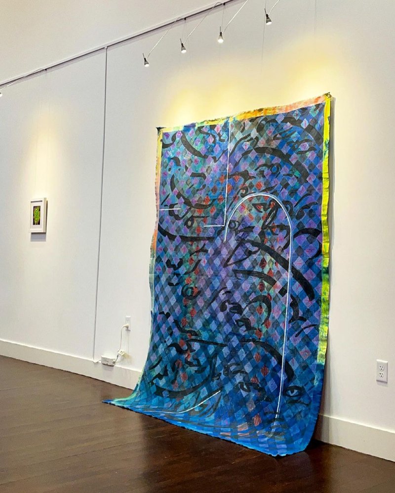 Caged Bird and The Blue Room, installation view
