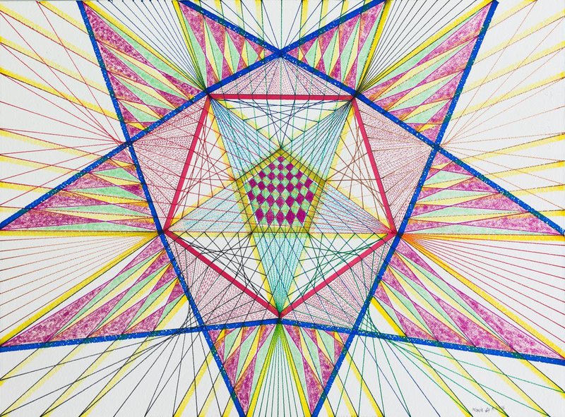 Monir Shahroudy Farmanfarmaian, Free Drawing 24, 2016