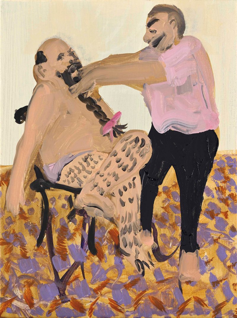 Tala Madani, Braided Beard, 2007