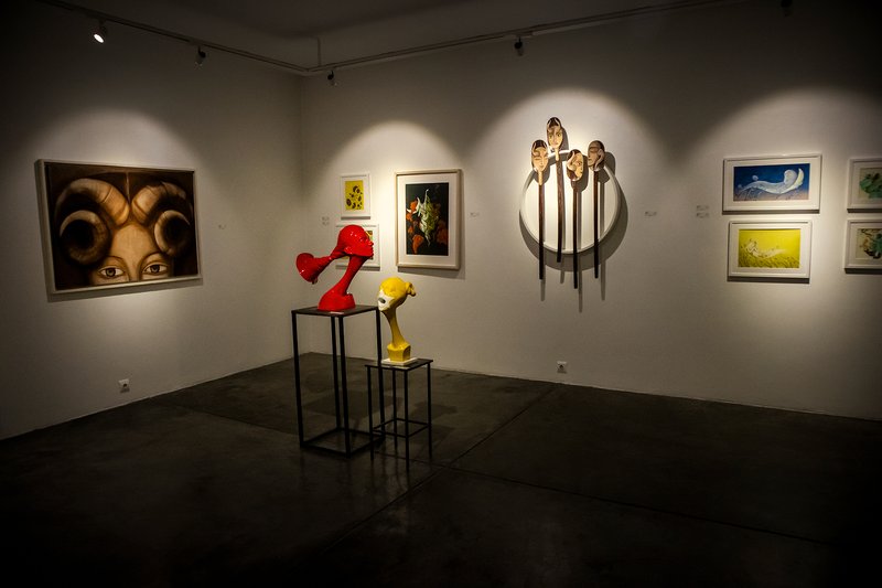 Group Exhibition of Shirin Gallery, installation view
