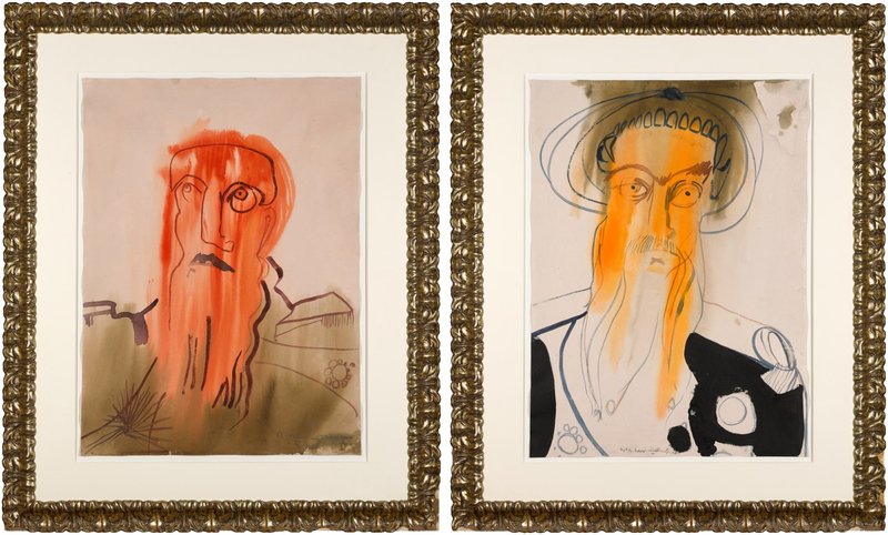 Rokni Haerizadeh, Portrait d'homme en colère and Portrait d'Homme, 0