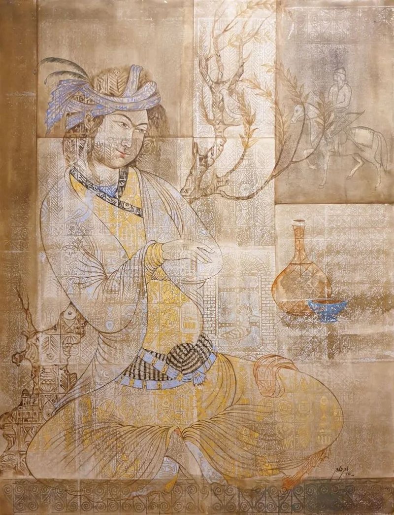 Mohammad Hadi Fadavi, The Seated Lady, 2021