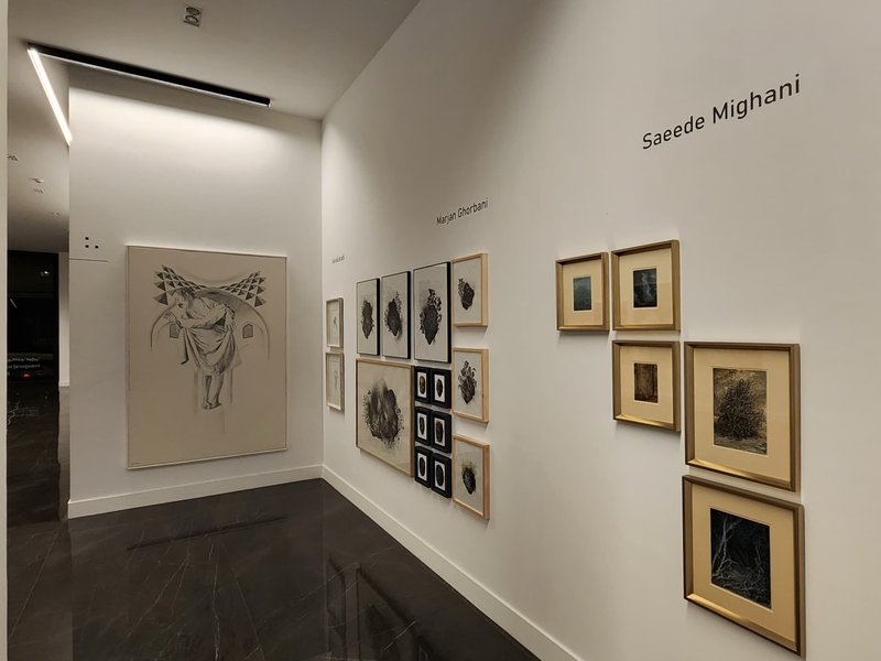 First Exhibition of Selected Artworks by “Who’s in” Paper Art Gallery, installation view