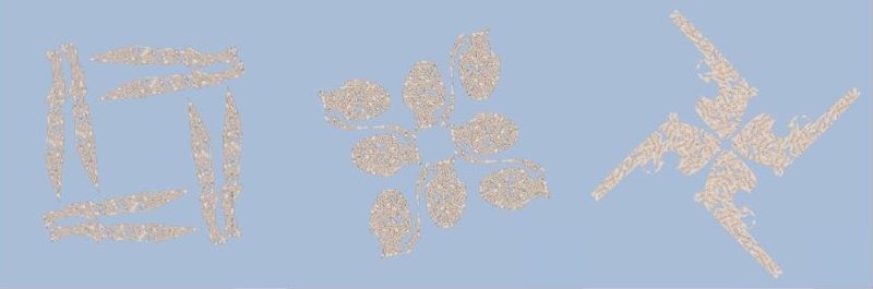 Parastou Forouhar, Blue Composition, 2010