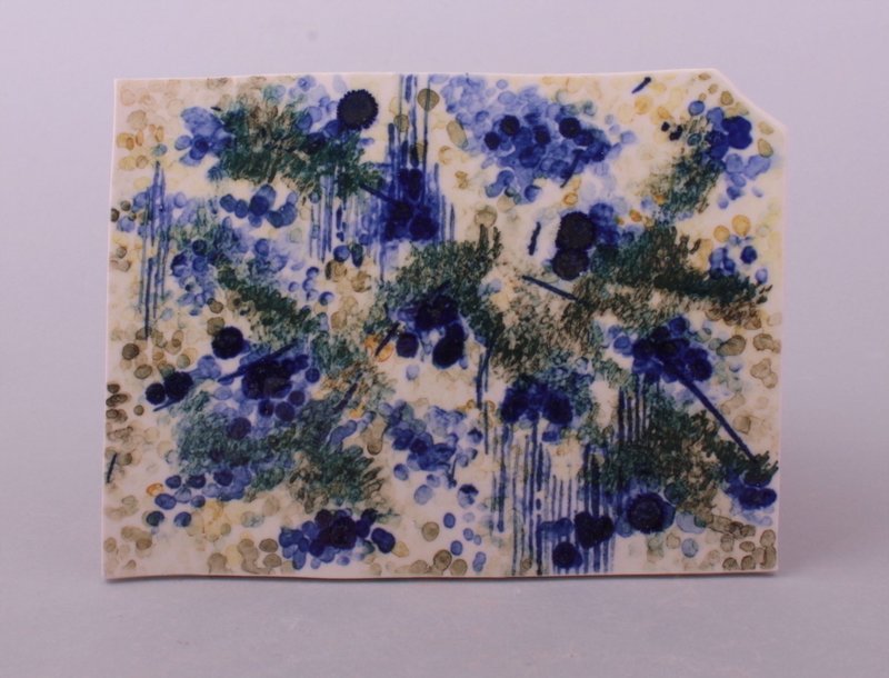 Marjan Baniasadi, Green and Purple, 2019