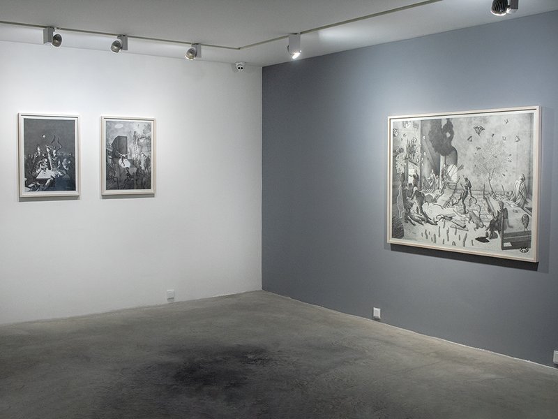 The den of the man with hollow eyes, installation view