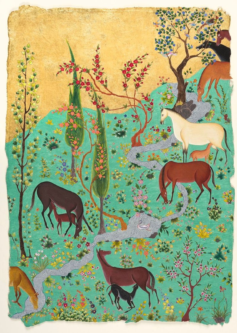Hana Louise Shahnavaz, A Meadow for Shabdiz Print, 2020