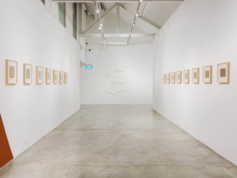 The Lines Fall Where They May, installation view