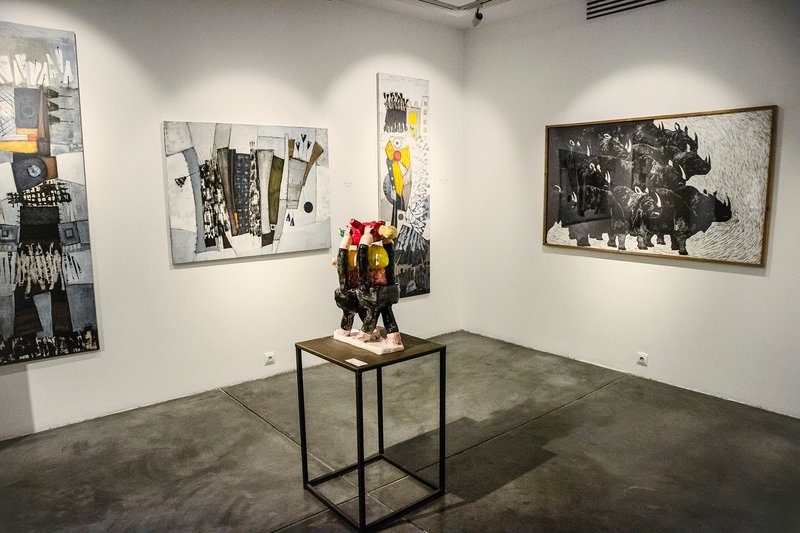 Group Exhibition of Shirin Gallery, installation view