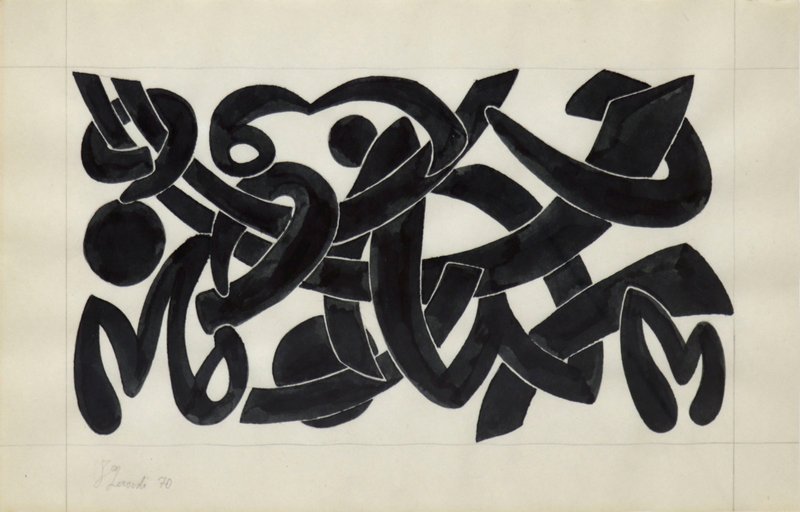 Charles Hossein Zenderoudi, Untitled, 1970