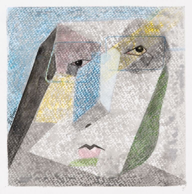 Shiva Noroozi, Man With Glasses, 2020