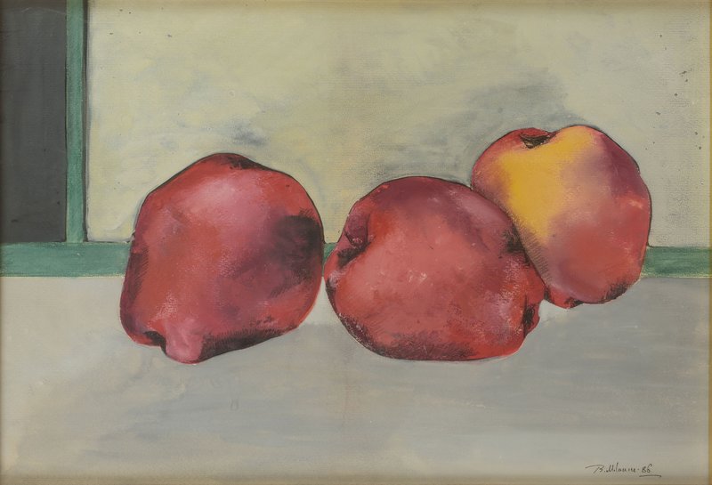 Bahman Mohassess, Natura Morta (Mele Rosse), 1986