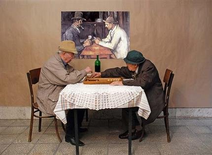 Arman Stepanian, Gamblers (Based on a Work by Paul Cezanne), 2008
