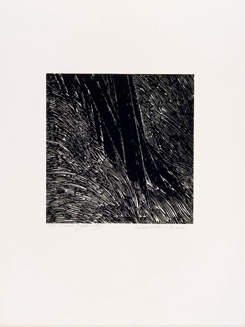 Davood Emdadian, Les Troncs D'arbres a la Brise, 1980