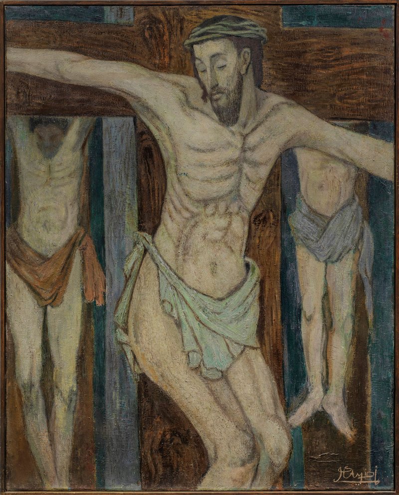 Javad Hamidi, Christus mit den beiden Schächern am Kreuz   , 0