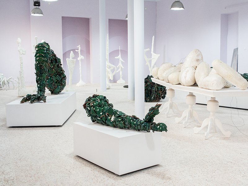 The Dinosaur Lost Her Bearings, installation view